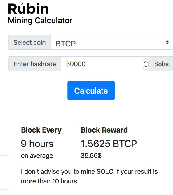 btcp profitability