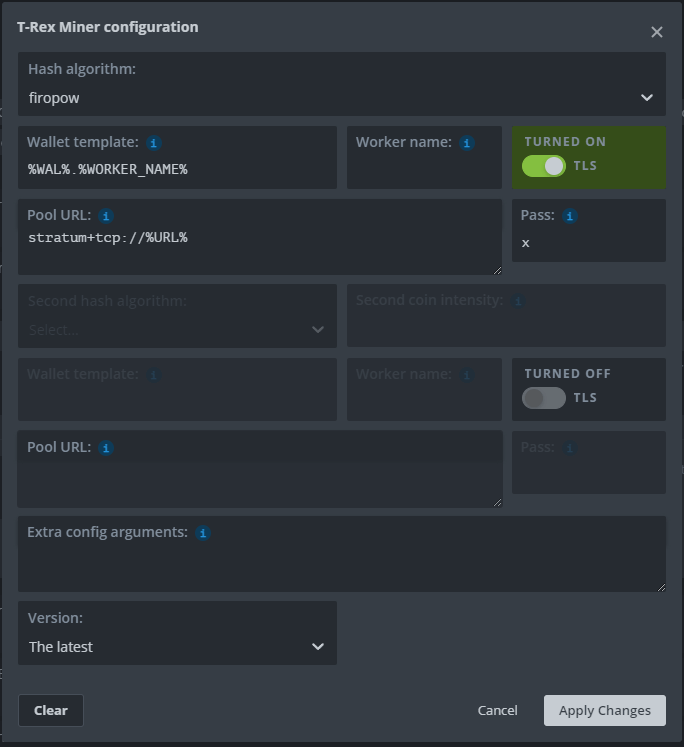 FIRO HIVE Settings