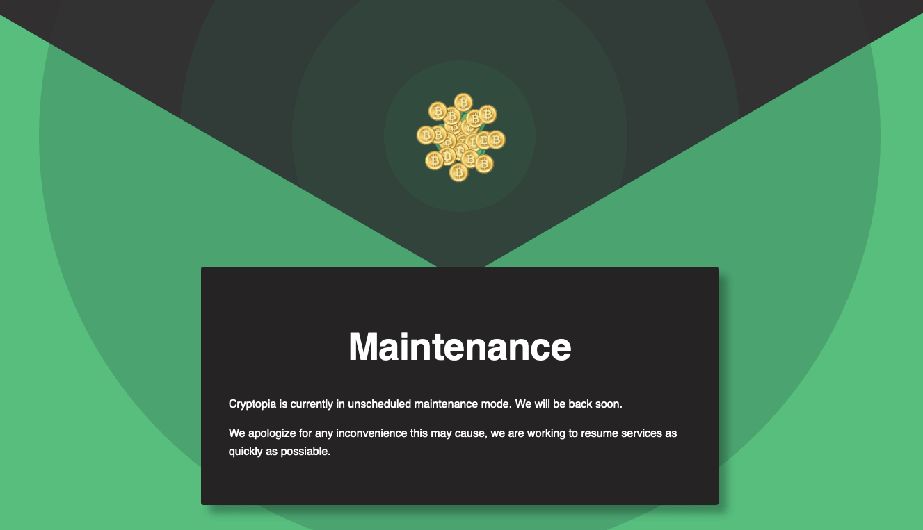 cryptopia-maintenance