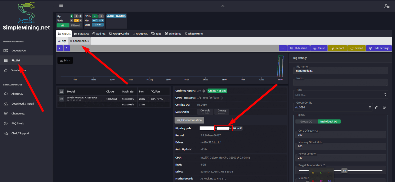 miningpoolhub ethereum payout address change