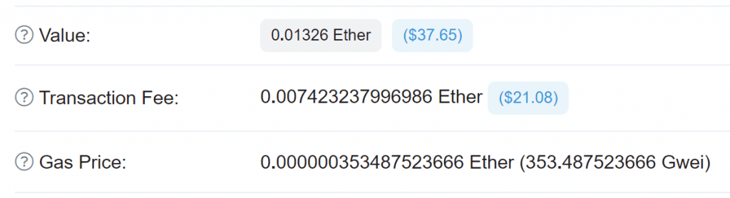 payout prices for eth mining