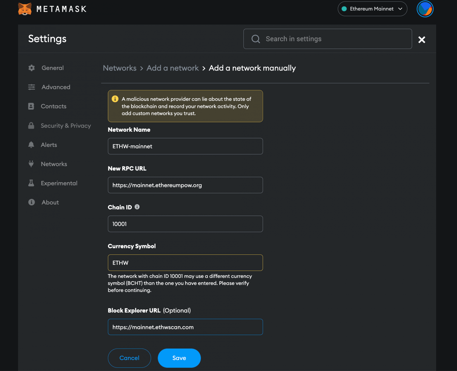 how to add ethereum to metamask