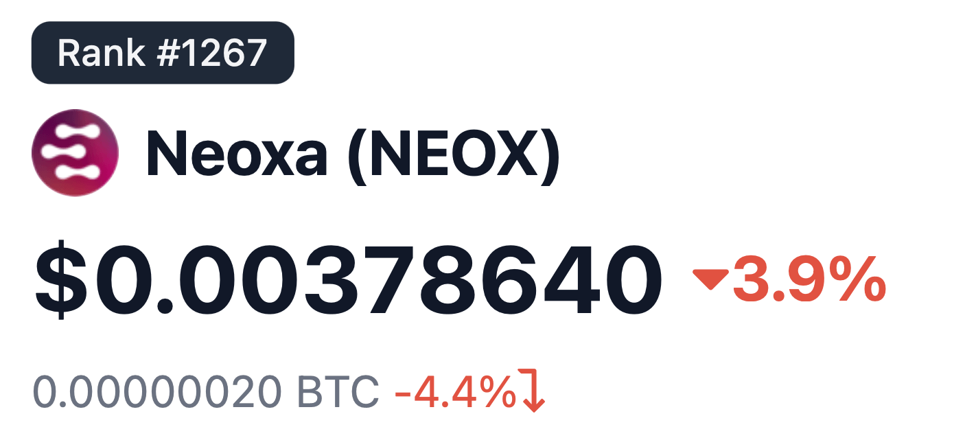 Neoxa Blockchain & Gaming Porthole